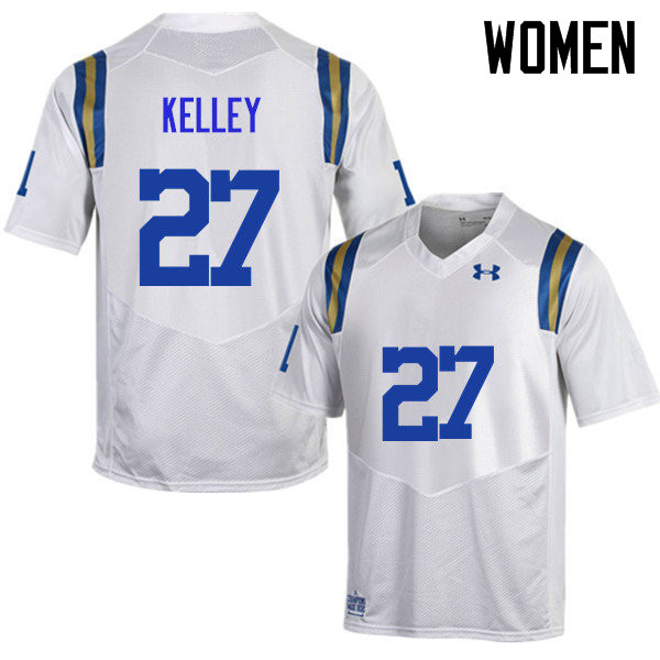 Women #27 Joshua Kelley UCLA Bruins Under Armour College Football Jerseys Sale-White - Click Image to Close
